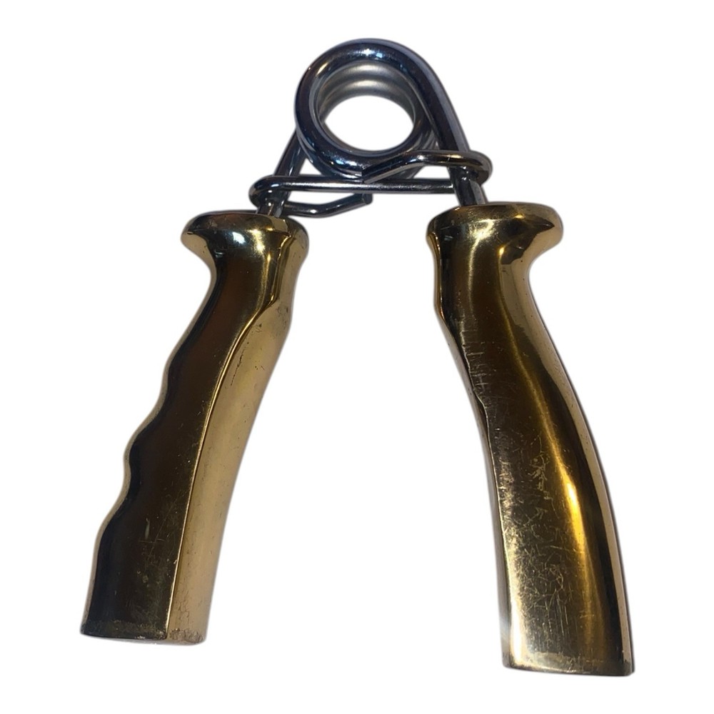 Vintage Solid Brass Exercise Hand Grip Hand Strengthen Exercise Gripper