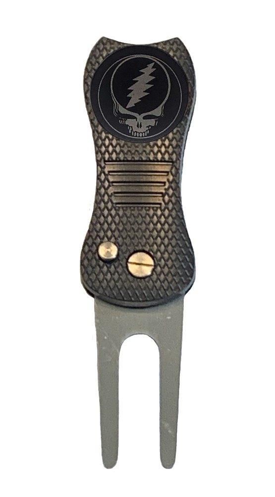 The Grateful Dead Golf Ball Marker + Switchfix Switchblade Divot Tool