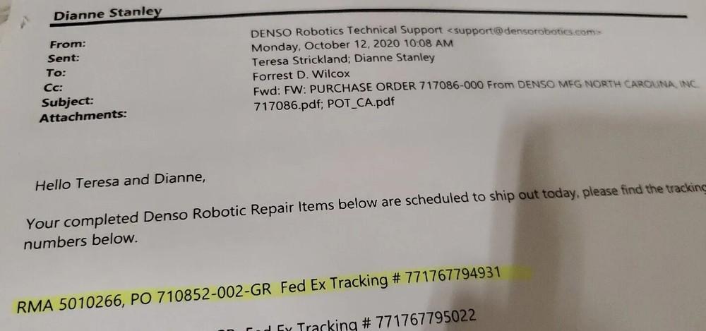 Denso Robot Controller Refurbished Model No. RC5-HME4BA-BN Robotics Control