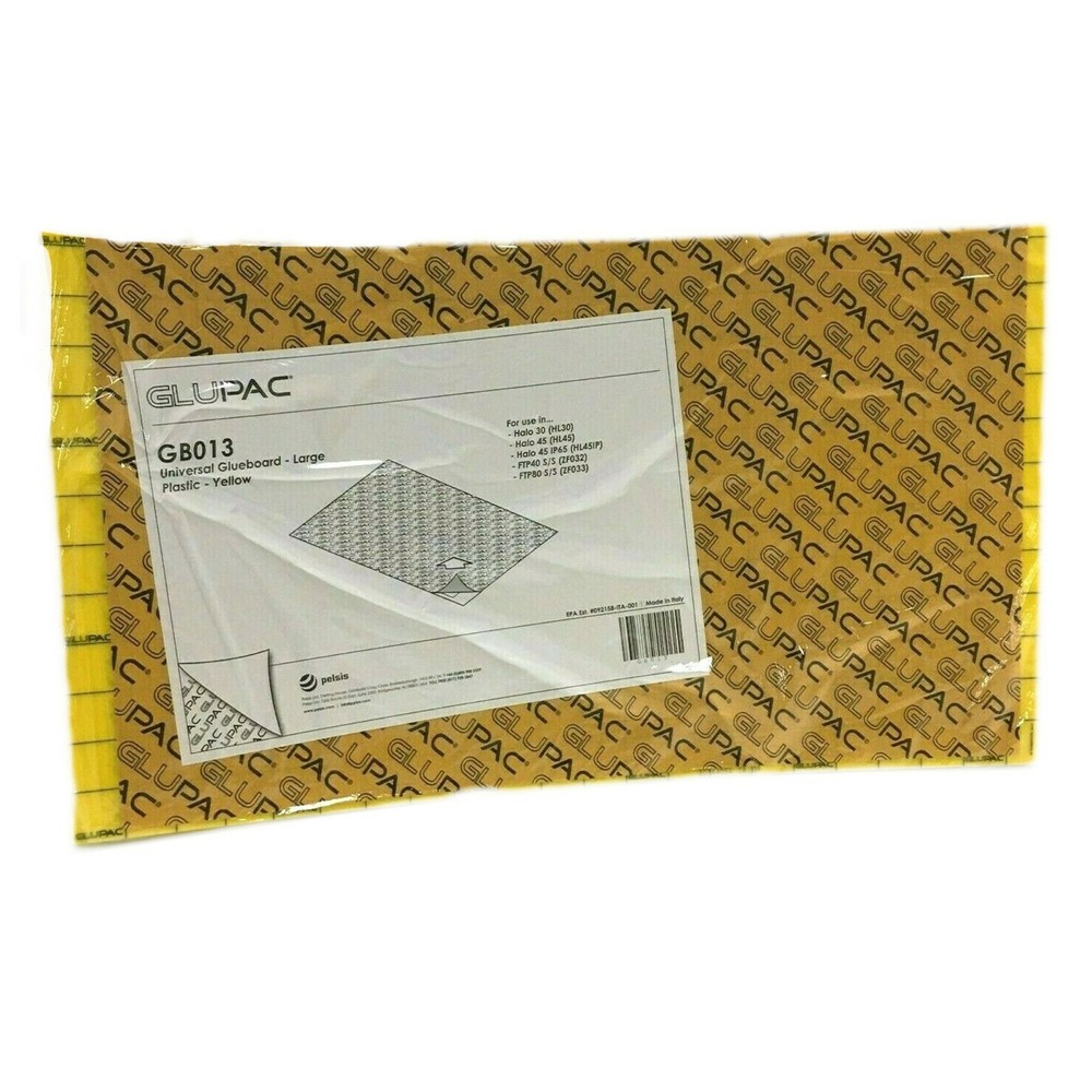 Glupac Glue Bug Trap GB013, Large Pheromone Glue Pest Trap, Yellow, 6 Pack