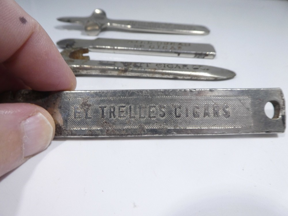 4 ANTIQUE CIGAR ADVERTISING ITEMS
