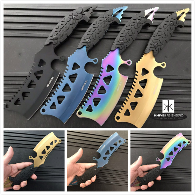 Monogram Custom Knives Engraved Personalized Knife Fixed Blade Hunting Cleaver