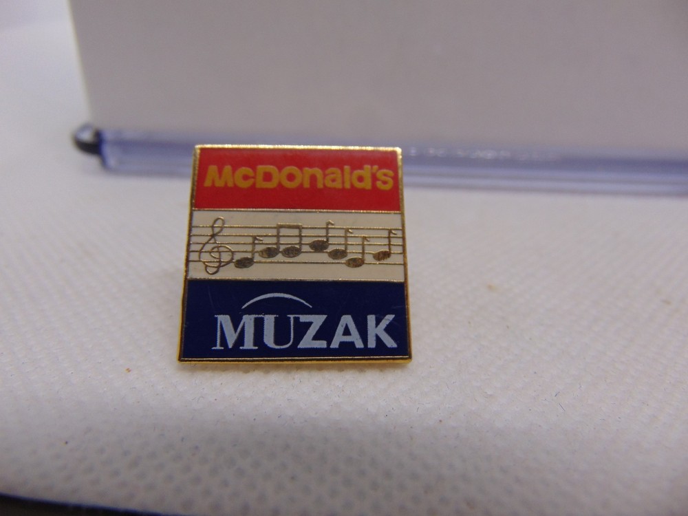 Mcdonalds Hat Lapel Pin Muzak With Music Notes 7/8"