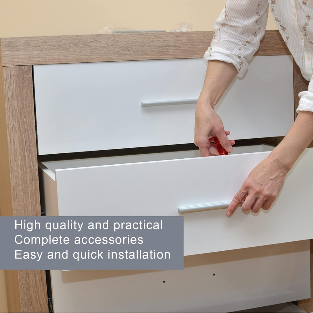 10 Pack False Front Cabinet Clips, with Screws Acrylic False Front Cabinet Drawe