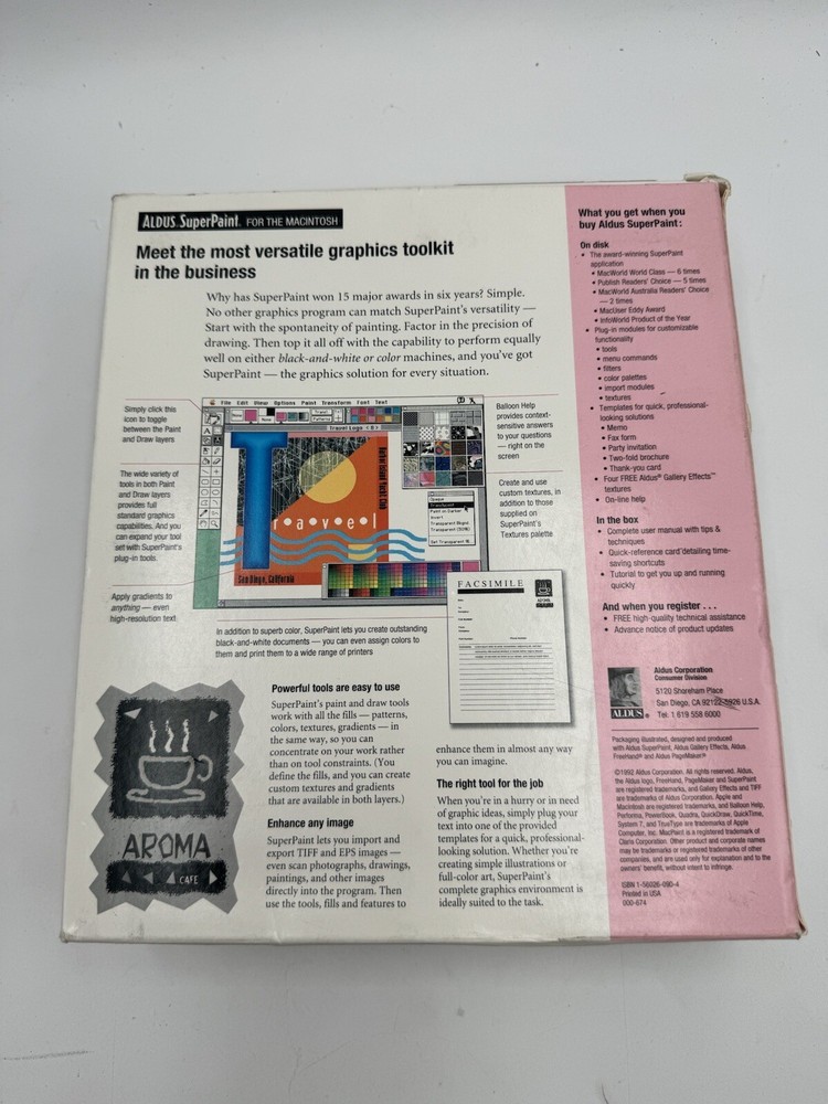 SuperPaint Silicon Beach Software Apple Macintosh Vintage