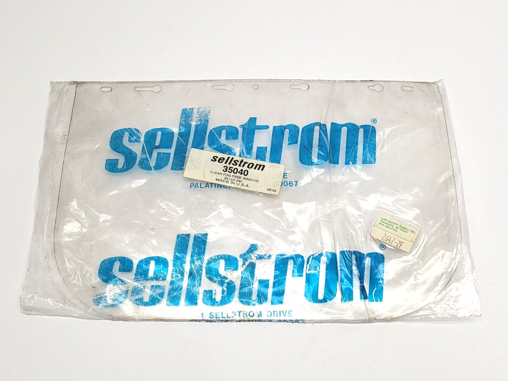 Sellstrom 35040 Clear Fog Free Window