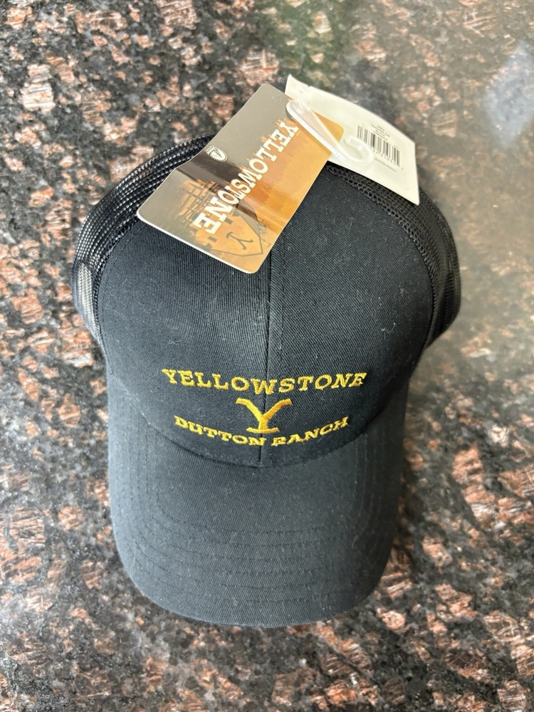 Yellowstone Dutton Ranch Black Mesh Trucker Hat TV Show