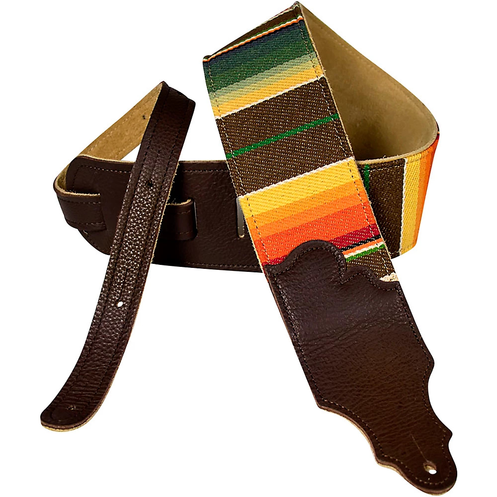 Franklin Strap 3" Saddle Blanket Guitar Strap Chocolate