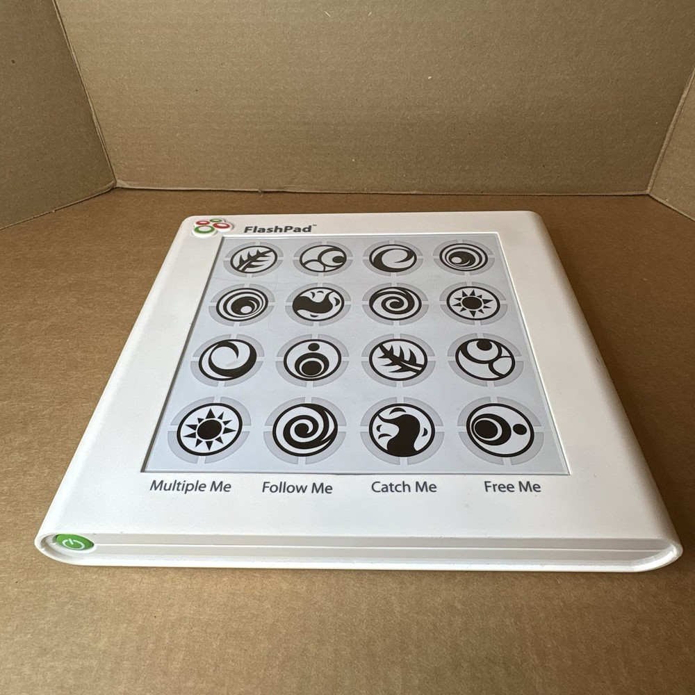 FlashPad Electronic Light & Touch Games Toy Element White Pre-owned Memory Game