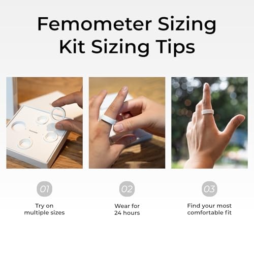 Smart Ring Gen1 Sizing Kit - Size First Before You Buy - Sizes SIZE 6-9 White