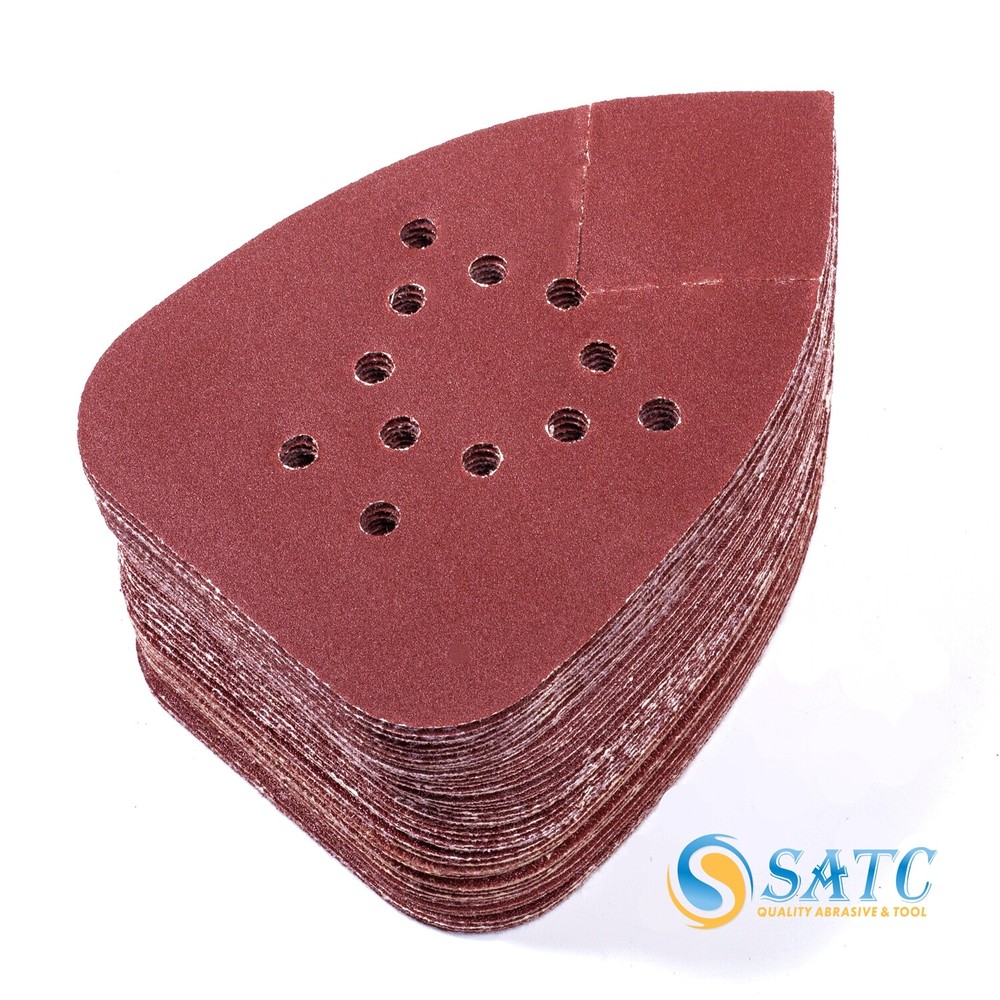 Mouse Sanding Pads Hook Loop Sandpaper 220 Grit for Black+Decker Detail Sander