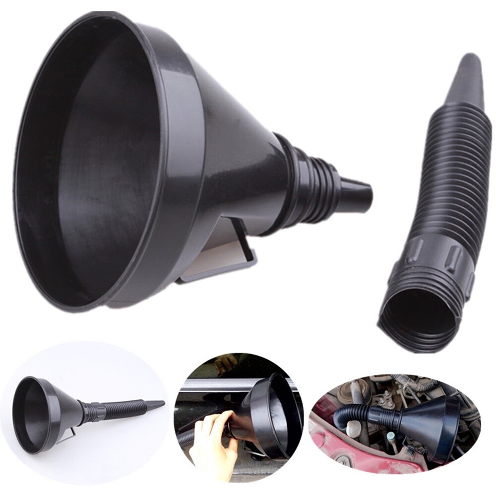 NEW Plastic Oil Filter Funnel Set: Universal Compatibility for Auto & Motorcycle