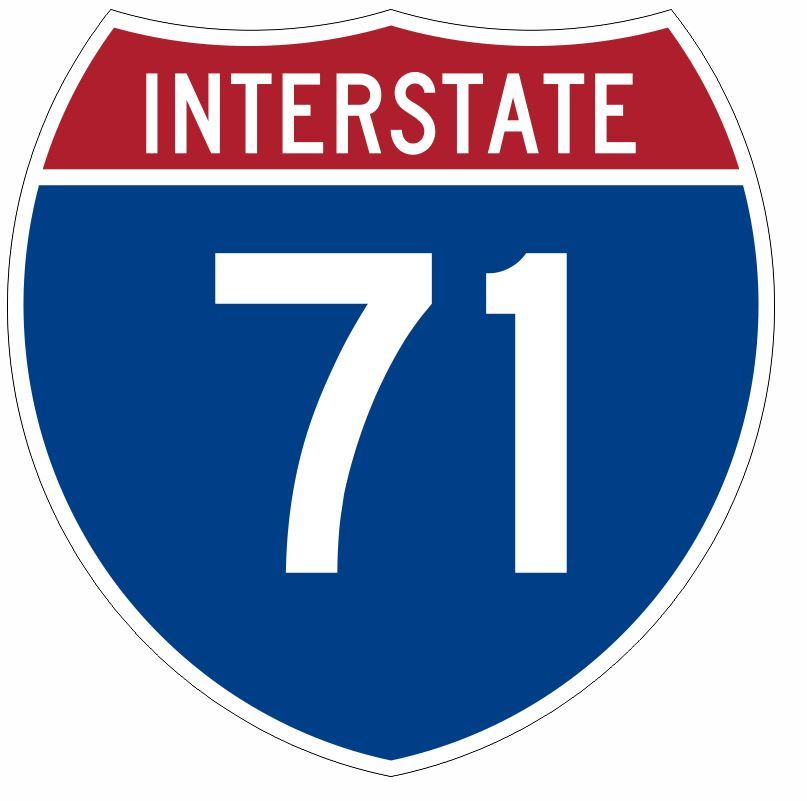 Interstate 71 Sticker Decal R919 Highway Sign
