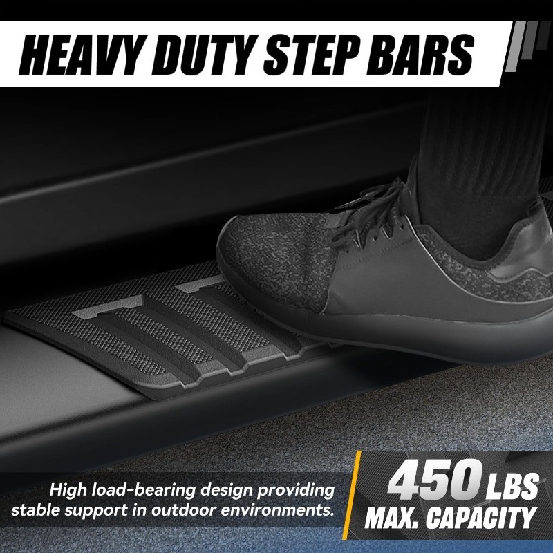 Running Boards Compatible with Chevy Silverado GMC Sierra 3500HD Regular Cab
