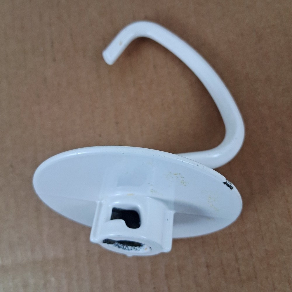 KitchenAid Tilt Head Mixer White Coated Metal Dough Hook Replacement KSM90