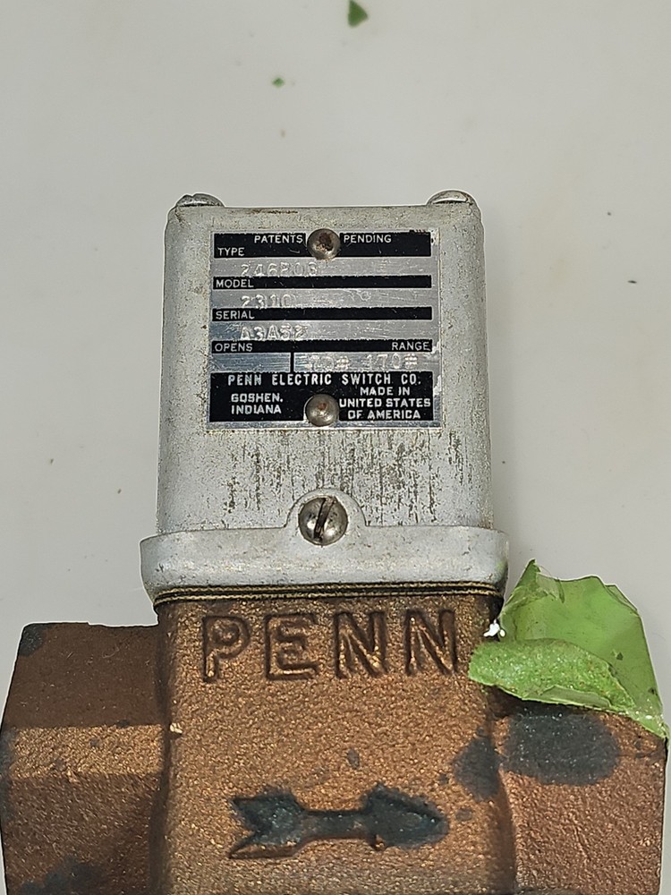 Vintage NOS Penn Water Regulating Valve Series 246 P03AR Model 2300 C61 USA
