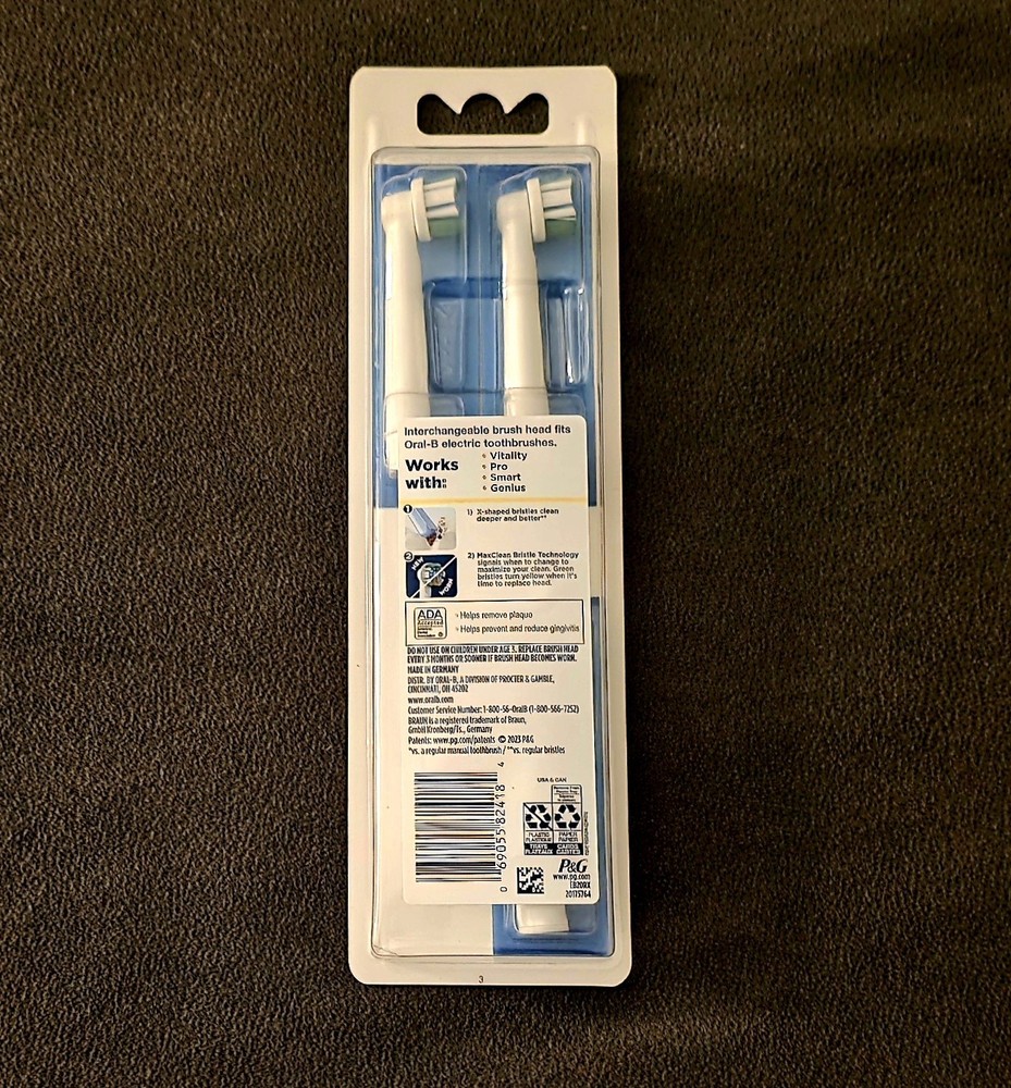 Oral-B Precision Clean X Replacement Brush Heads 3 Pack