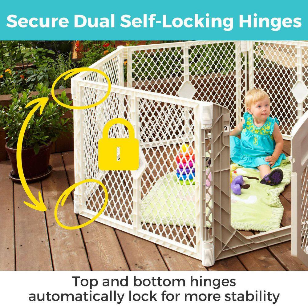 26 In. Superyard Ultimate 6-Panel Baby Play Yard