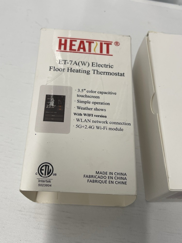 HEATIT ET-7A Touchscreen Programmable Thermostat with Voice Control