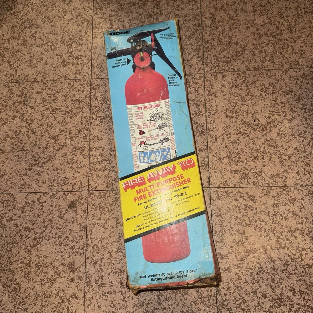 Kidde Fire Away 110 Multi-Purpose Fire Extinguisher UL DOT Rated