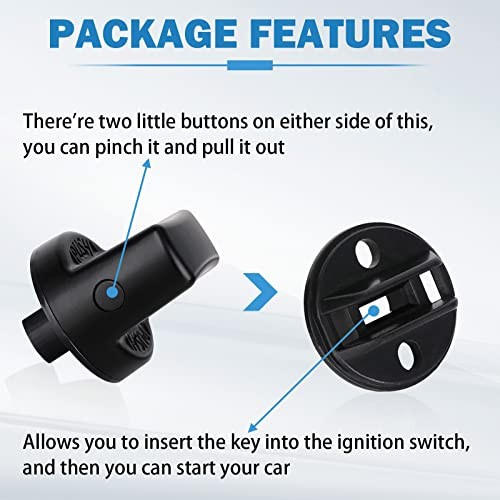 Ignition Key Knob Push Turn Switch Compatible with 2007-2015 CX-9 2006-2015