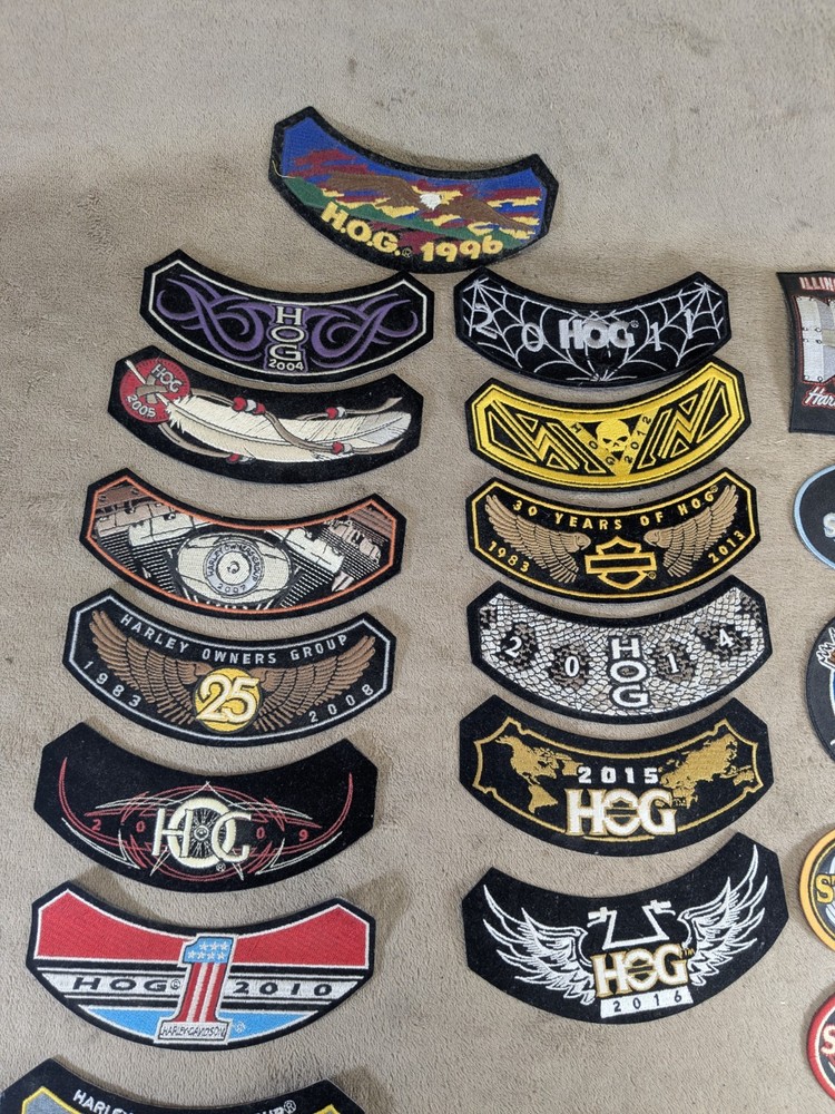 Harley Owners Group HOG Patches Various From 90s, 2000s, 2010s