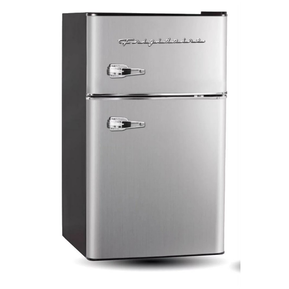 Frigidaire, 3.2 CU FT. Capacity 2 Door Compact Refrigerator With Chrome Trim