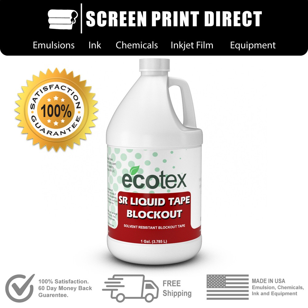 Ecotex® Liquid Tape Block Out - Solvent Resistant Block Out - All Sizes