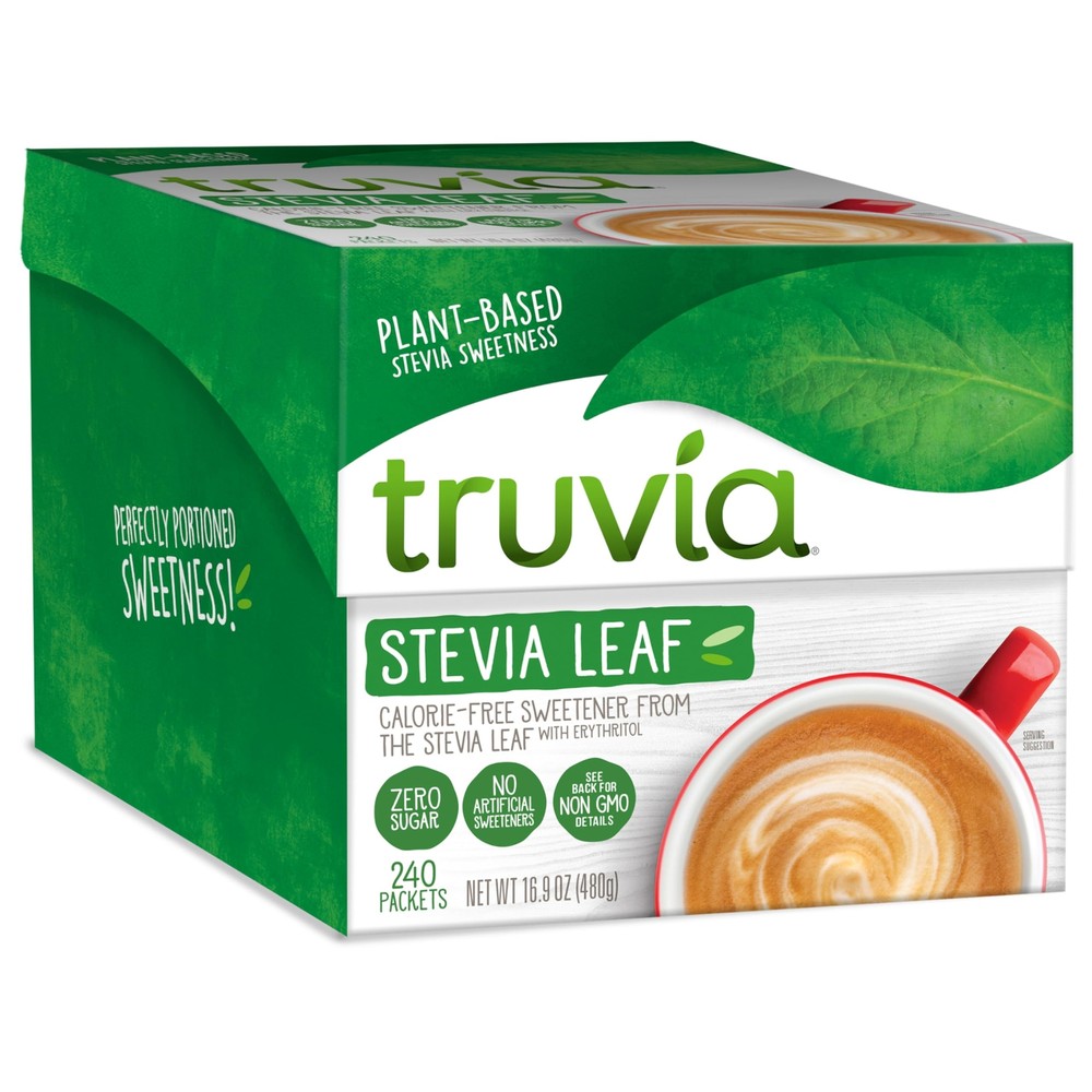 Truvia Original Stevia Sweetener Packets 240 Count Sugar Substitute Zero Calorie