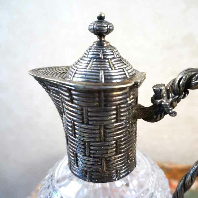 Vintage Russian Crystal Silver Gilt