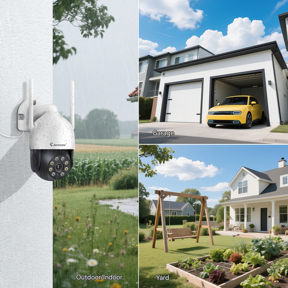 Wireless Outdoor Cameras System 5MP PTZ Security Camera Human Auto-Tracking
