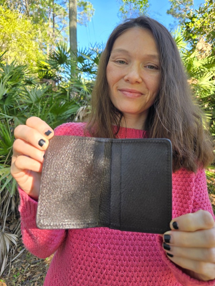 Burmese PYTHON Credit Card case SNAKE Skin Handmade MILLENNIAL Credit Card case