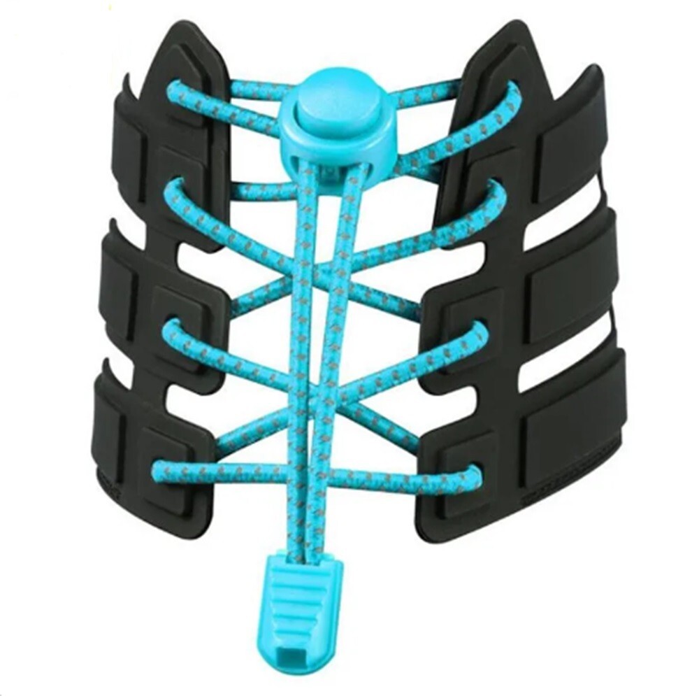 No Tie Elastic Shoe Lace-Fastening Locking Toggle, Sports Shoe String, Lock Lace