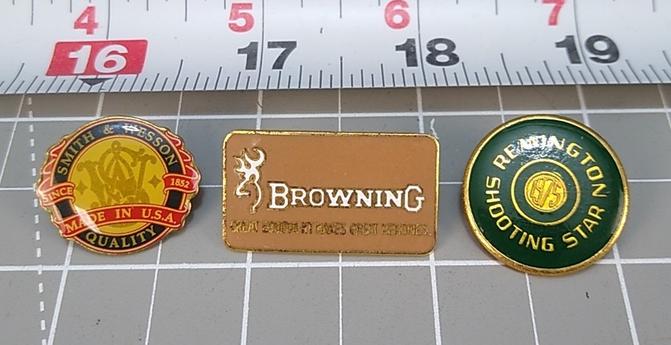 3 - Firearm Lapel Pins