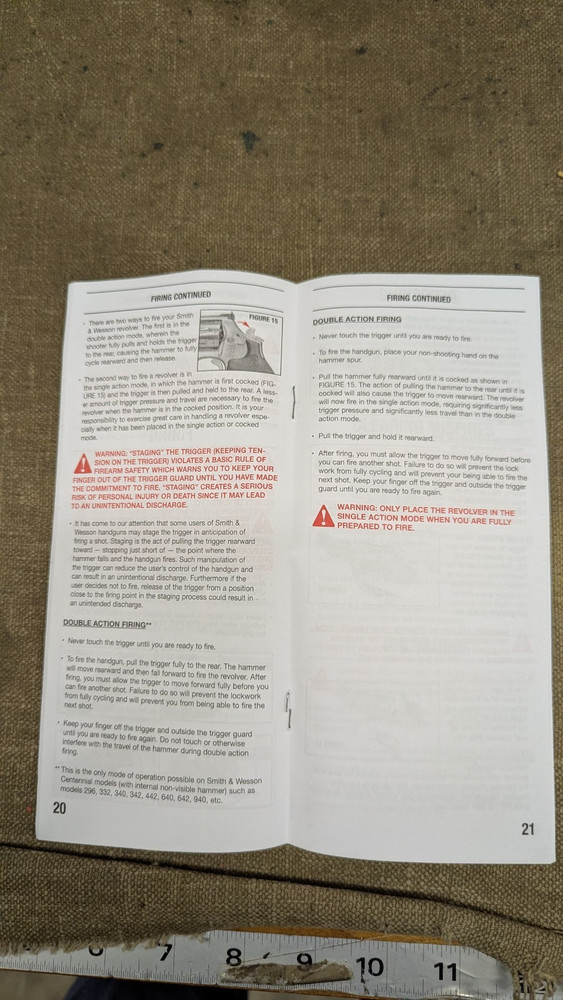 Instruction Manual, Smith & Wesson Revolvers Manual