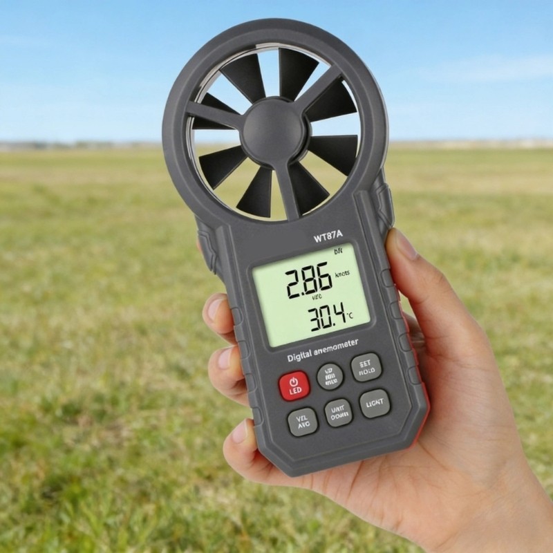 Handheld Wind Gauge Handheld Digital Anemometer for Wind Speeds