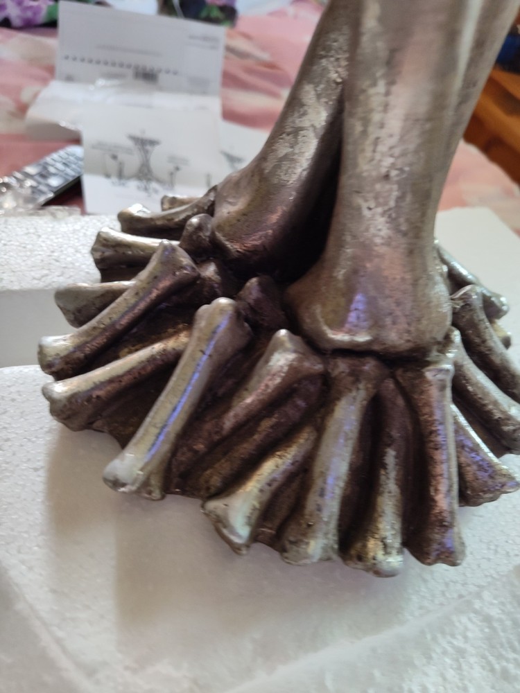 RESIN BONE CANDLE HOLDER HALLOWEEN LARGE