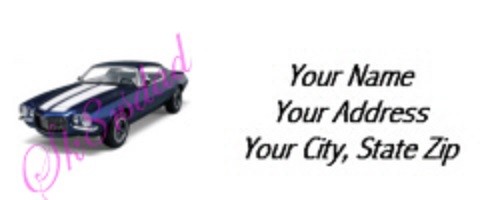 Address Labels - Cars - '70 Camaro