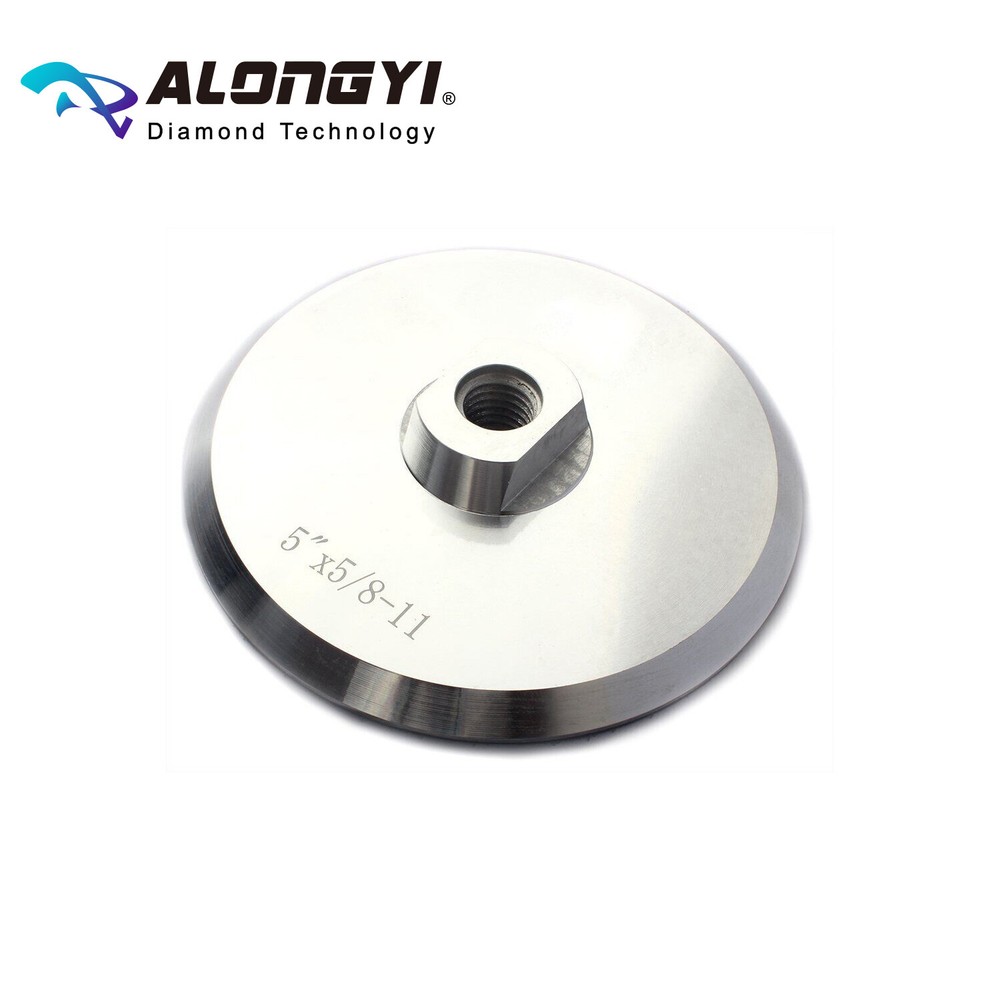 Aluminum Backer Pad 5" inch Hook and Loop Back Holder with 5/8-11 Thread