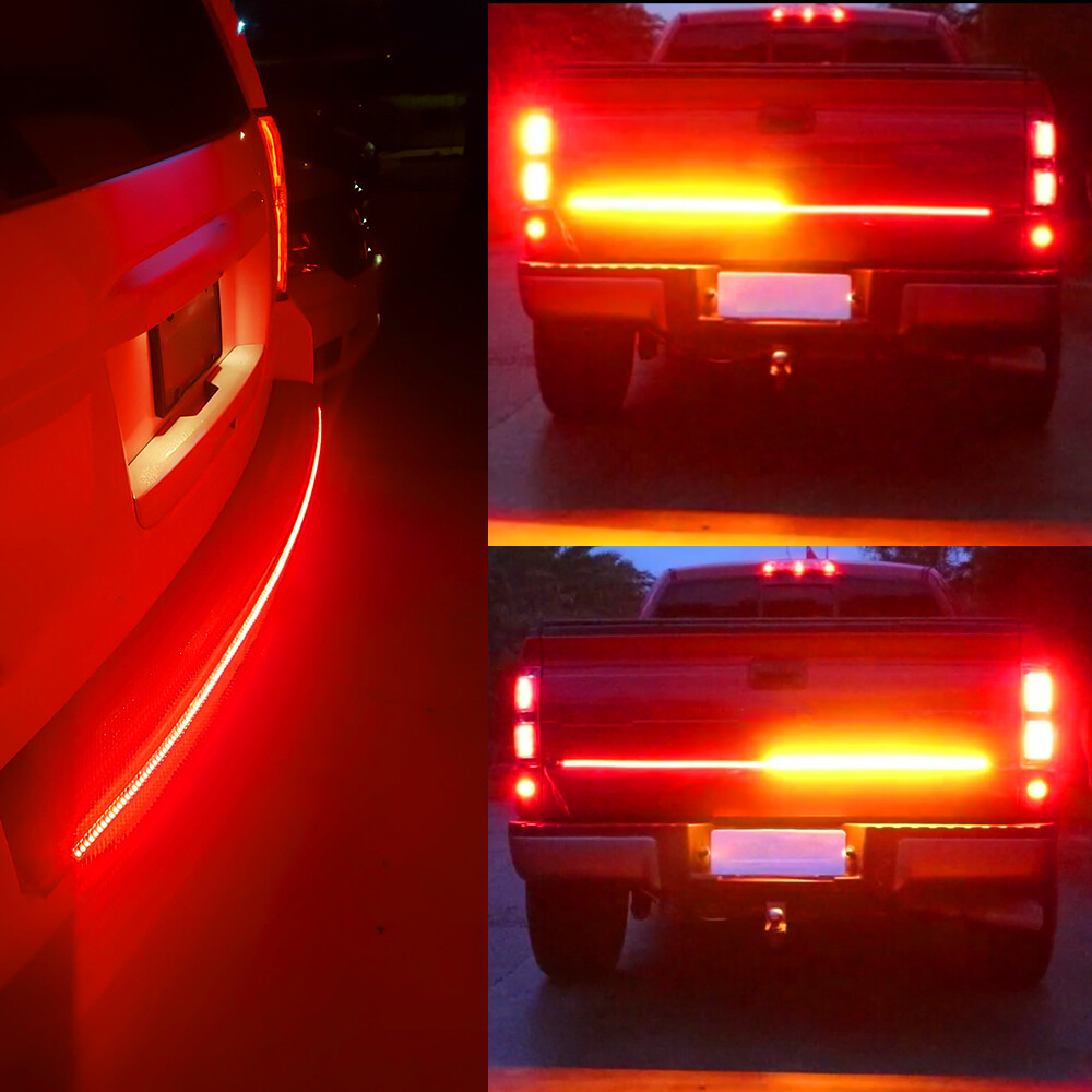 48" Inch Truck Tailgate Strip LED Sequential Brake Signal Reverse Tail Light Bar