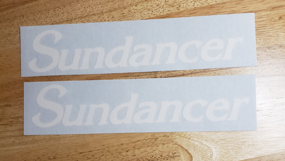 SUNDANCER Decals Stickers 9" Gloss WHITE FAST USA