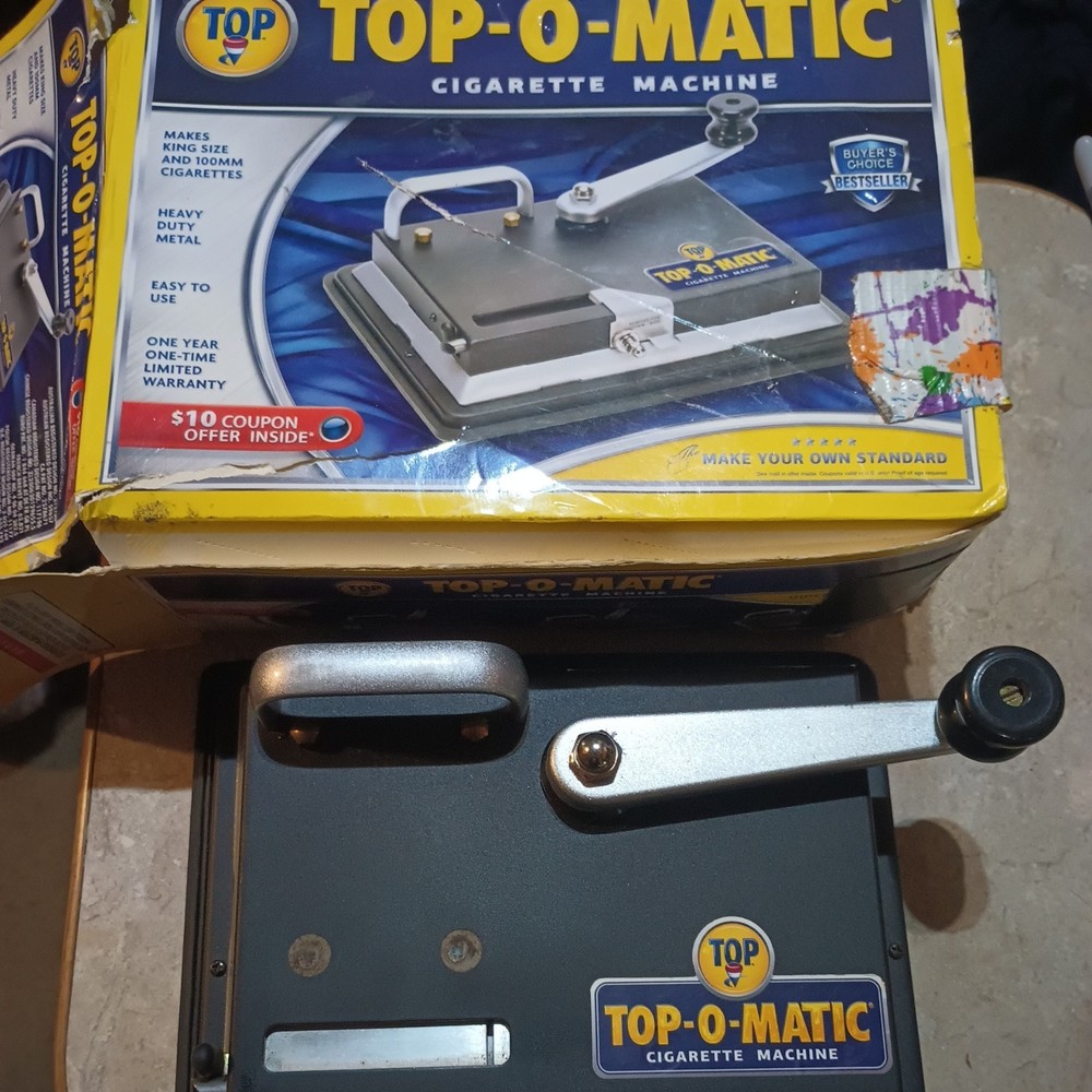 TOP-O-Matic Cigarette Maker Roller Tobacco Injector Machine