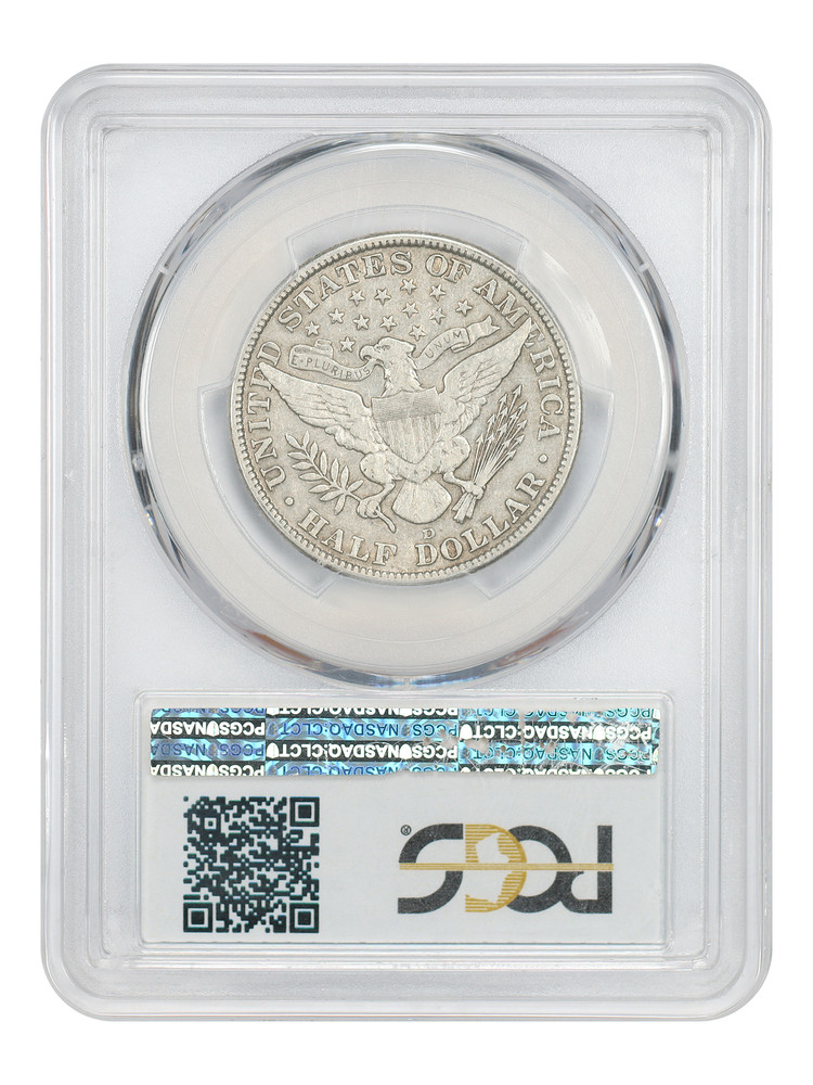 1912-D 50C PCGS VF30 - Barber Half Dollar