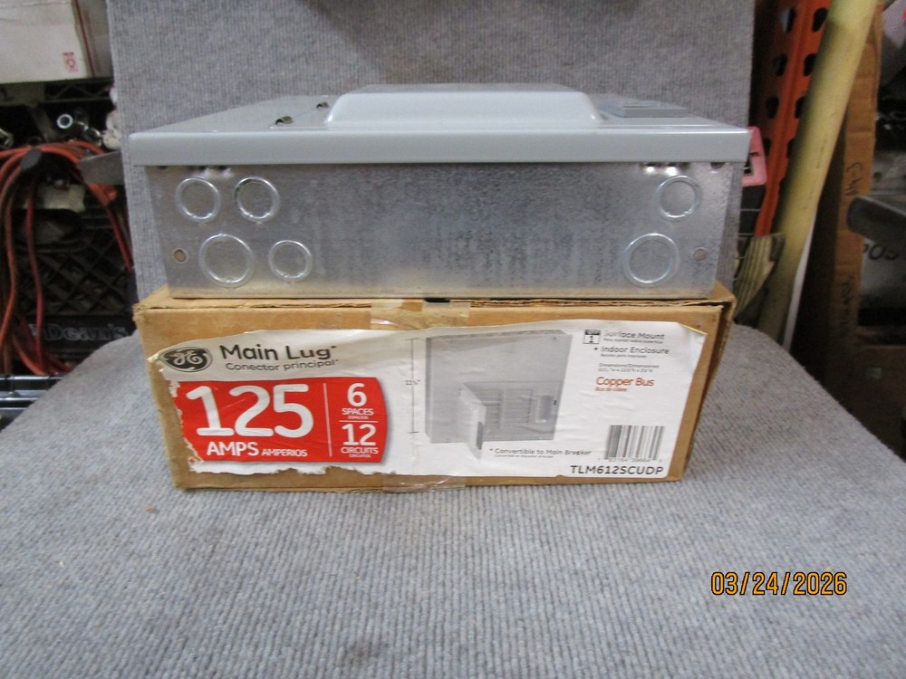 GE Main Lug 125 Amp Panel Model TLM612SCUDP