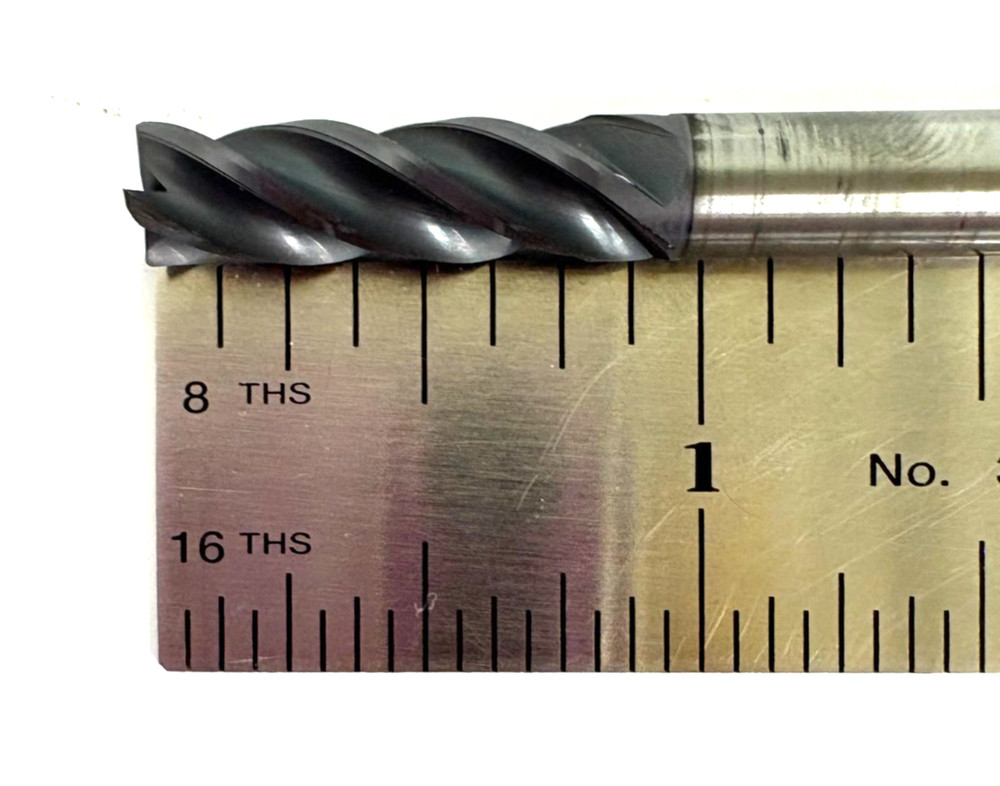 1/4 4 FLUTE SINGLE END SOLID CARBIDE 0.015 CORNER RADIUS END MILL OSG VG434-2502