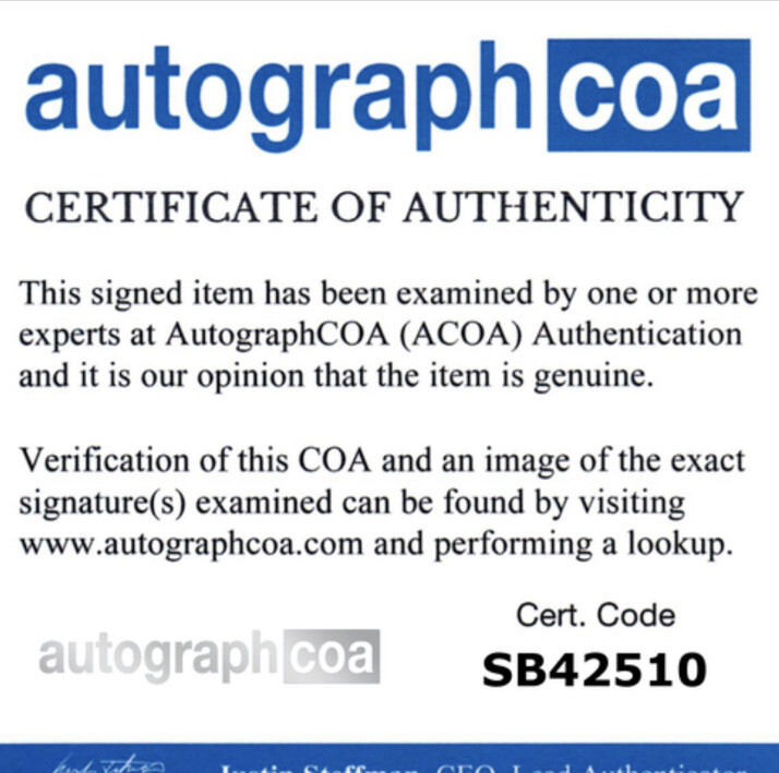 David Koechner Autograph Signed License Plate - The Office ACOA COA WL HUNG