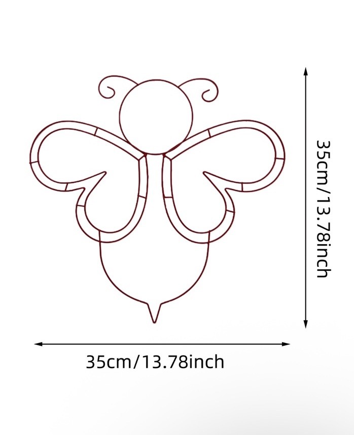 Metal Bee Wire Wreath Form
