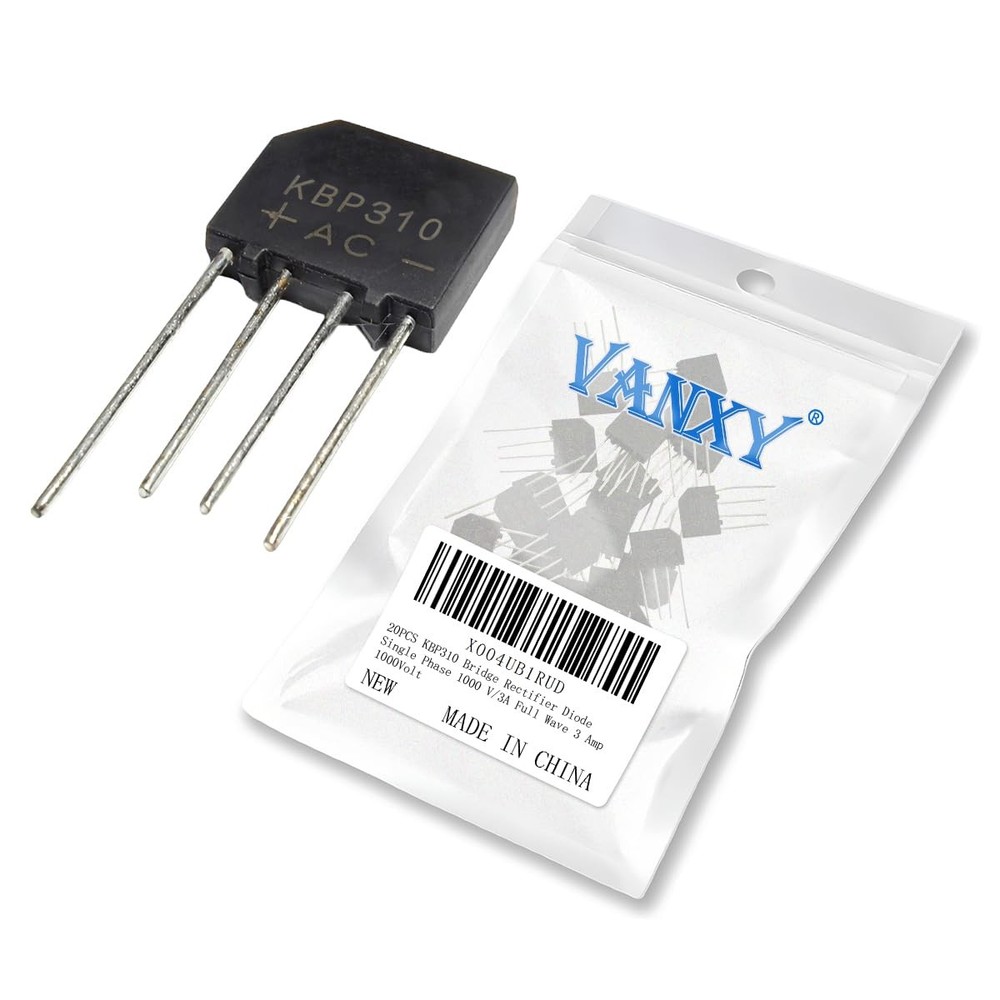 20PCS KBP310 Bridge Rectifier Diode Single Phase 1000 V/3A Full Wave 3 Amp...