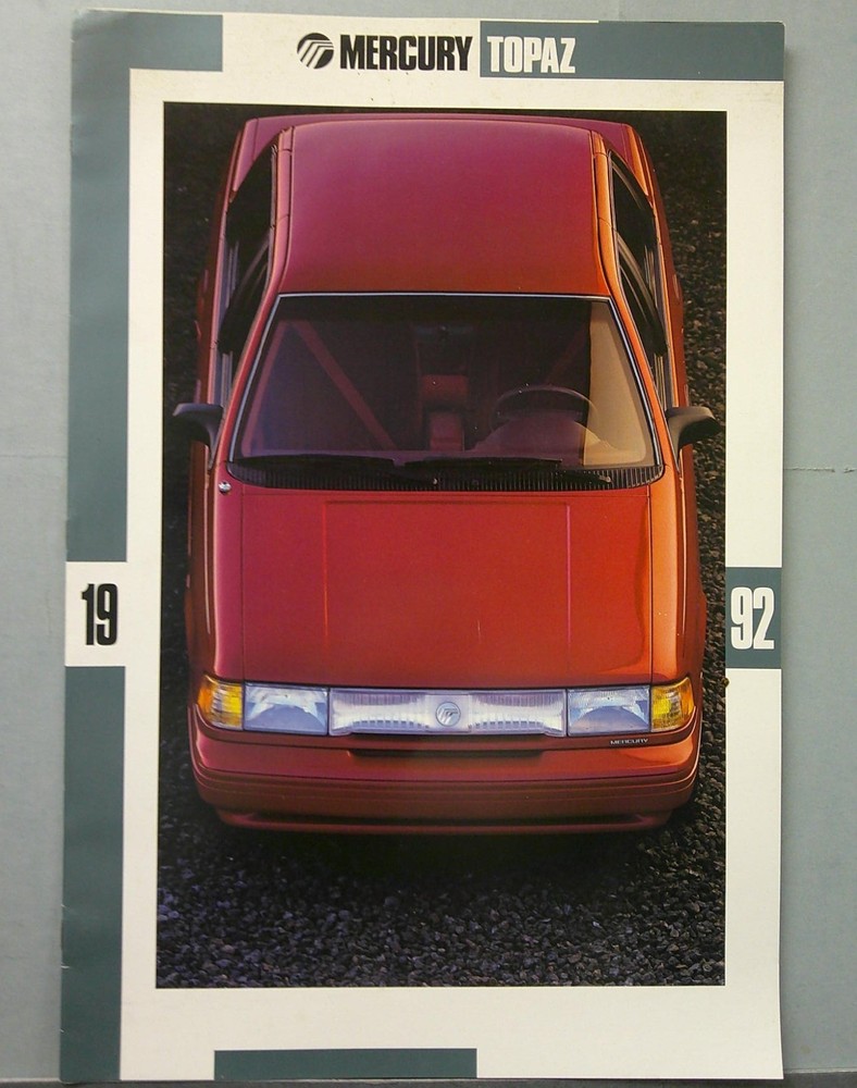 1992 Mercury Topaz Sales Catalog