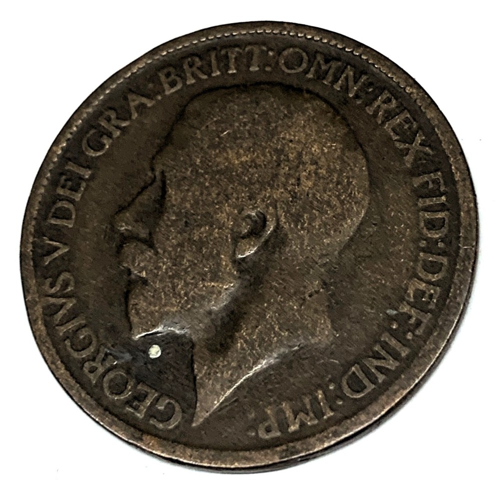 # C6365 GREAT BRITAIN COIN, HALF PENNY 1919